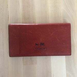 Coach check book holder